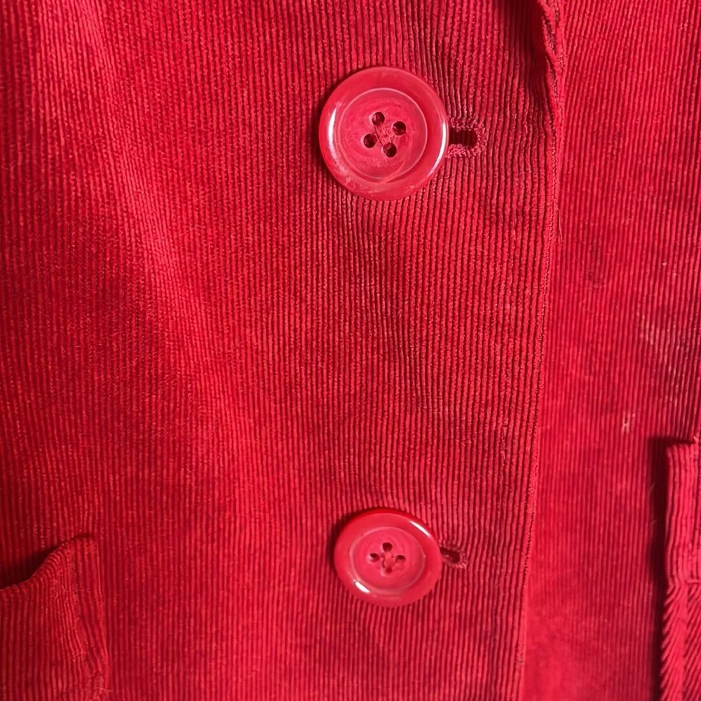 Kim Rogers Red Corduroy Blazer- 14 - Picture 5 of 11
